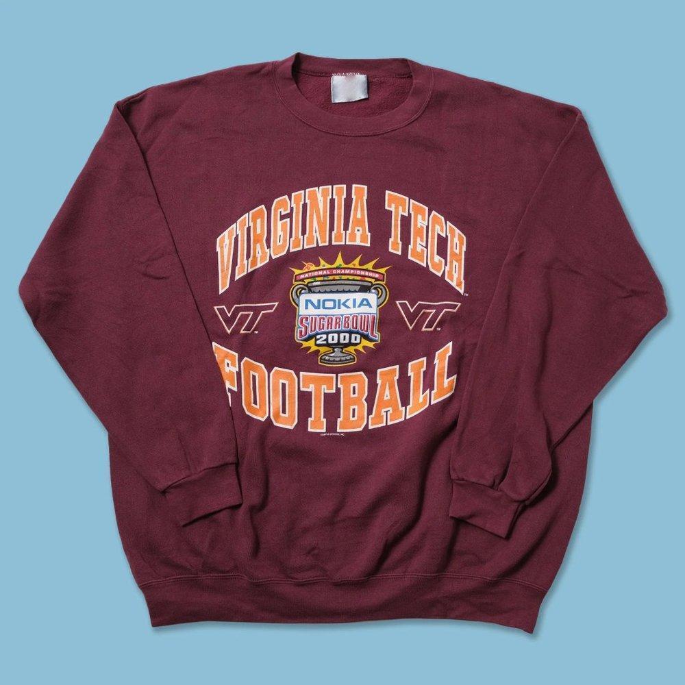 2000 Sugar Bowl Virginia Tech Football Sweatshirt Retro